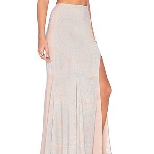 Yireh maxi skirt in Sundial Print